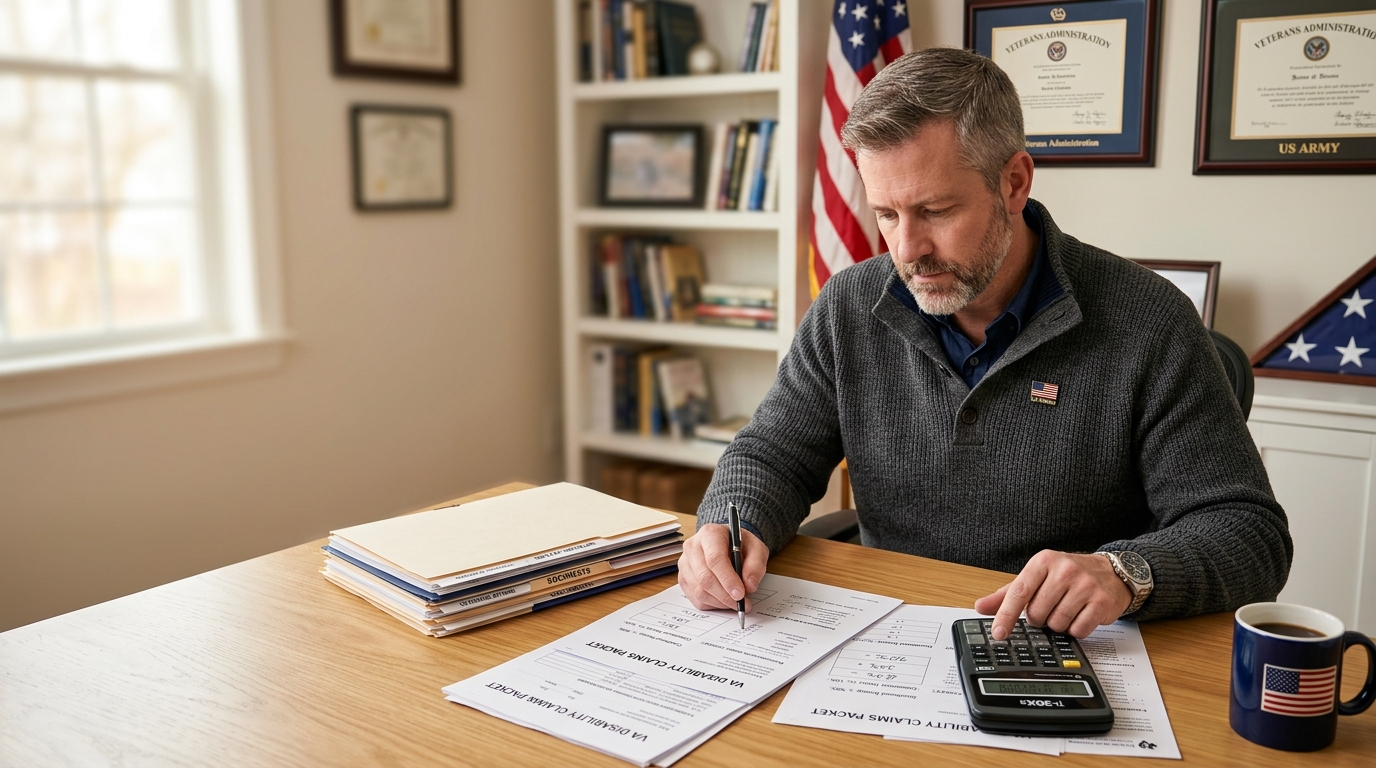 Cover image for the article: How the VA Combines Disability Ratings (and Why 50% + 50% Is Not 100%)